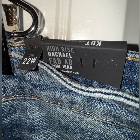 KUT from The Kloth Rachael High Rise Fab Ab Mom Jean Size 22 Women’s NWT - Picture 5 of 11